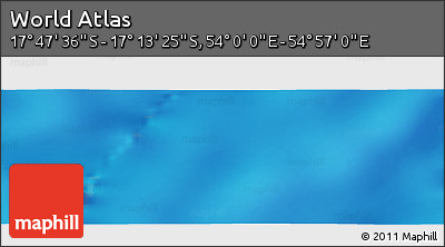 Physical Panoramic Map of the Area around 17° 30' 31" S, 54° 28' 30" E