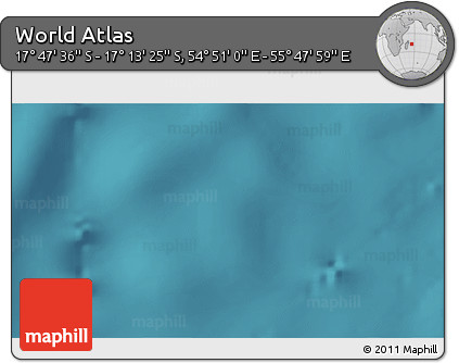 Satellite 3D Map of the Area around 17° 30' 31" S, 55° 19' 30" E
