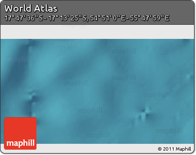Satellite 3D Map of the Area around 17° 30' 31" S, 55° 19' 30" E