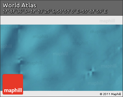 Satellite 3D Map of the Area around 17° 30' 31" S, 55° 19' 30" E