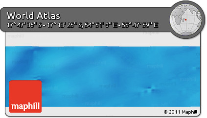 Physical Panoramic Map of the Area around 17° 30' 31" S, 55° 19' 30" E