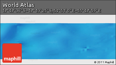 Physical Panoramic Map of the Area around 17° 30' 31" S, 55° 19' 30" E