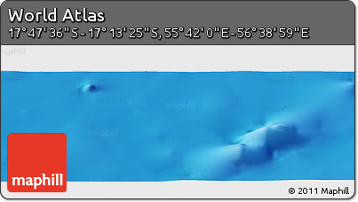 Physical Panoramic Map of the Area around 17° 30' 31" S, 56° 10' 29" E