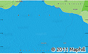 Political Map of the area around 17° 30' 31" S, 56° 1' 29" W
