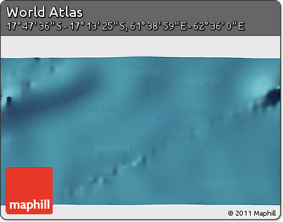 Satellite 3D Map of the Area around 17° 30' 31" S, 62° 7' 30" E