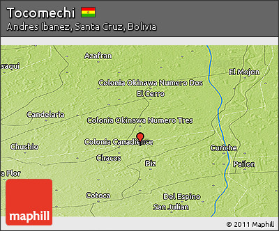 Physical Panoramic Map of Tocomechi