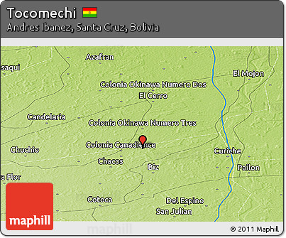 Physical Panoramic Map of Tocomechi