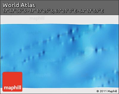 Physical 3D Map of the Area around 17° 30' 31" S, 63° 49' 30" E