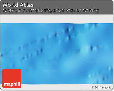 Physical 3D Map of the Area around 17° 30' 31" S, 63° 49' 30" E
