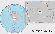 Gray Location Map of Buena Vista