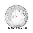 Outline Map of the Area around 17° 30' 31" S, 64° 40' 30" E, rectangular outline