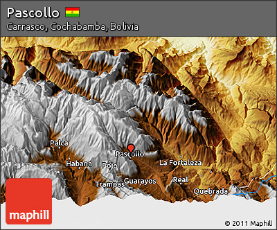 Physical 3D Map of Pascollo