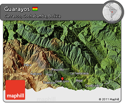 Satellite 3D Map of Guarayos