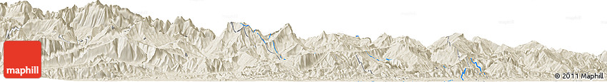 Shaded Relief Horizon Map of Guarayos