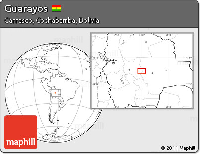 Blank Location Map of Guarayos