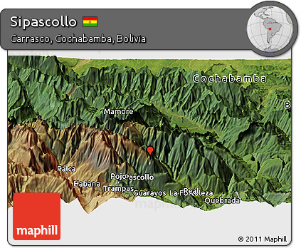 Satellite Panoramic Map of Sipascollo