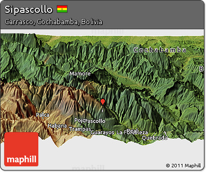 Satellite Panoramic Map of Sipascollo