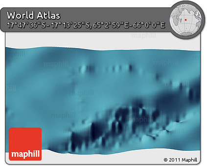 Satellite 3D Map of the Area around 17° 30' 31" S, 65° 31' 30" E