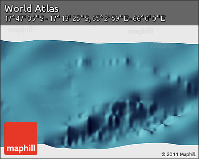 Satellite 3D Map of the Area around 17° 30' 31" S, 65° 31' 30" E