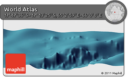 Satellite Panoramic Map of the Area around 17° 30' 31" S, 65° 31' 30" E