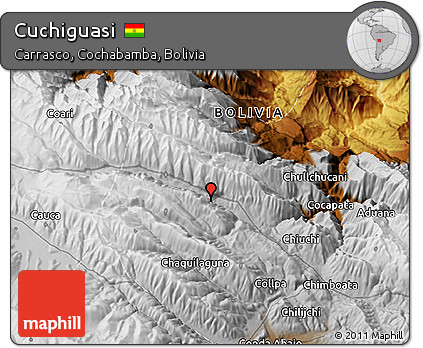 Physical 3D Map of Cuchiguasi