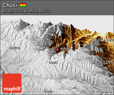 Physical 3D Map of Chusi
