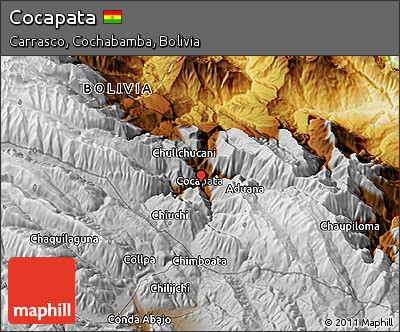 Physical 3D Map of Cocapata