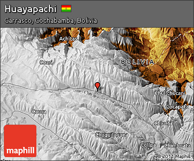 Physical 3D Map of Huayapachi