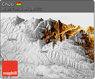 Physical 3D Map of Chusi
