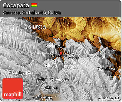 Physical 3D Map of Cocapata