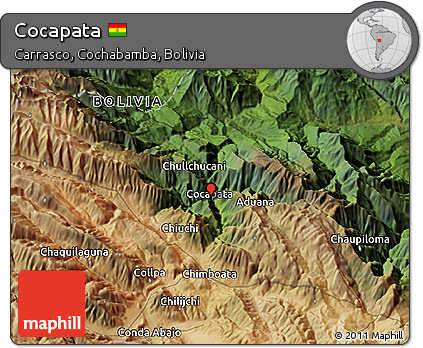 Satellite 3D Map of Cocapata
