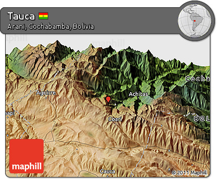 Satellite 3D Map of Tauca