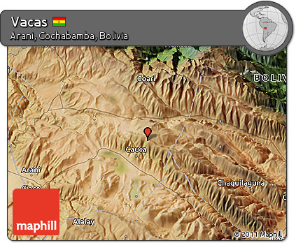 Satellite 3D Map of Vacas