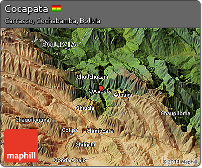 Satellite 3D Map of Cocapata
