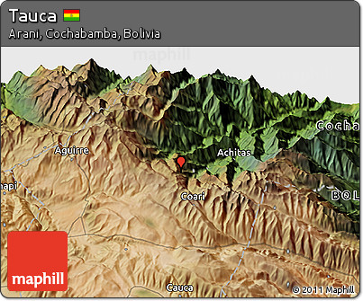 Satellite 3D Map of Tauca