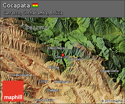 Satellite 3D Map of Cocapata