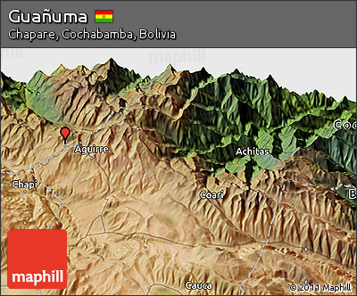 Satellite 3D Map of Guañuma