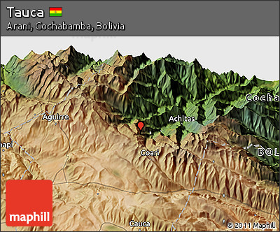 Satellite 3D Map of Tauca