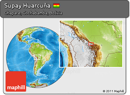 Physical Location Map of Supay Huarcuña