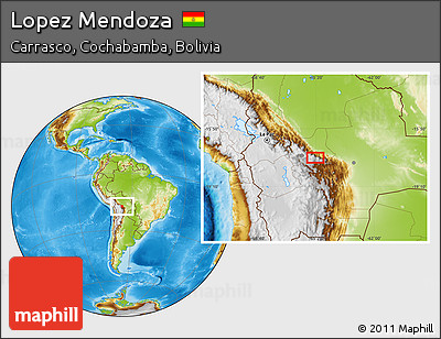 Physical Location Map of Lopez Mendoza