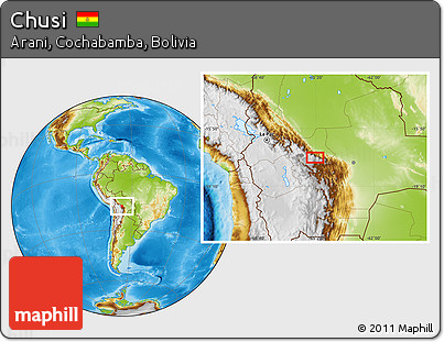 Physical Location Map of Chusi