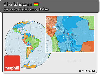 Political Location Map of Chullchucani