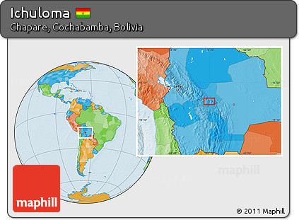Political Location Map of Ichuloma