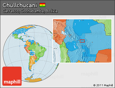 Political Location Map of Chullchucani