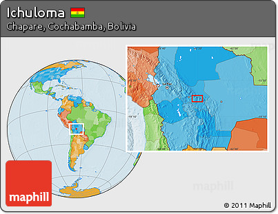 Political Location Map of Ichuloma