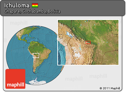 Satellite Location Map of Ichuloma