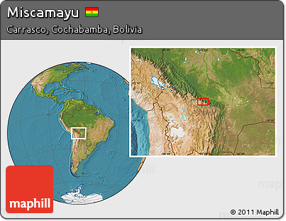 Satellite Location Map of Miscamayu