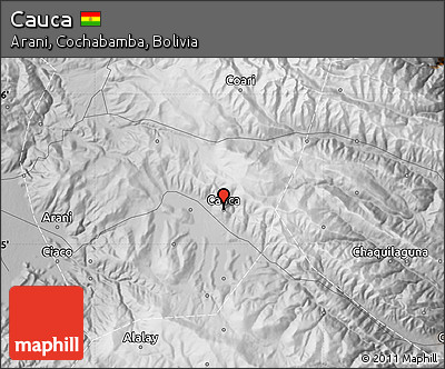 Physical Map of Cauca