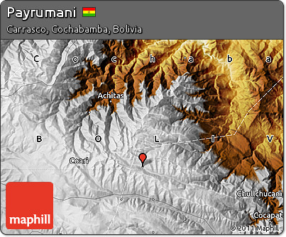 Physical Map of Payrumani