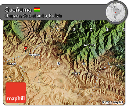 Satellite Map of Guañuma